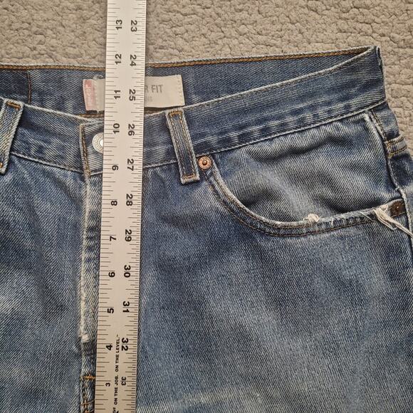 VTG Levis 505 Jeans 30x32 Blue Denim Regular Fit Straight Leg Red Tab Classic - Picture 10 of 11